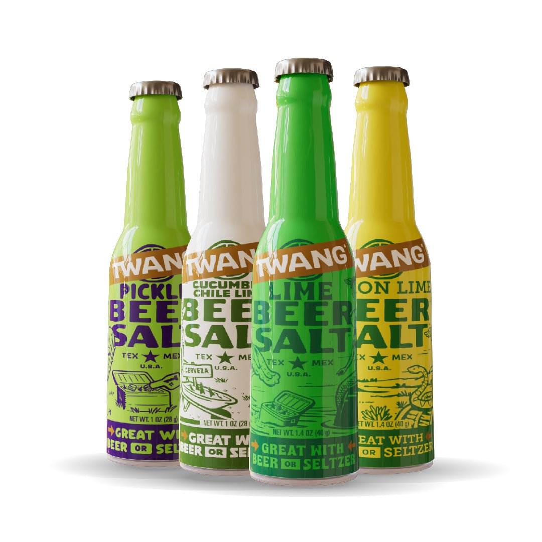 Twang Beer Salt Variety Pack - Lime, Lemon, Cucumber, Pickle