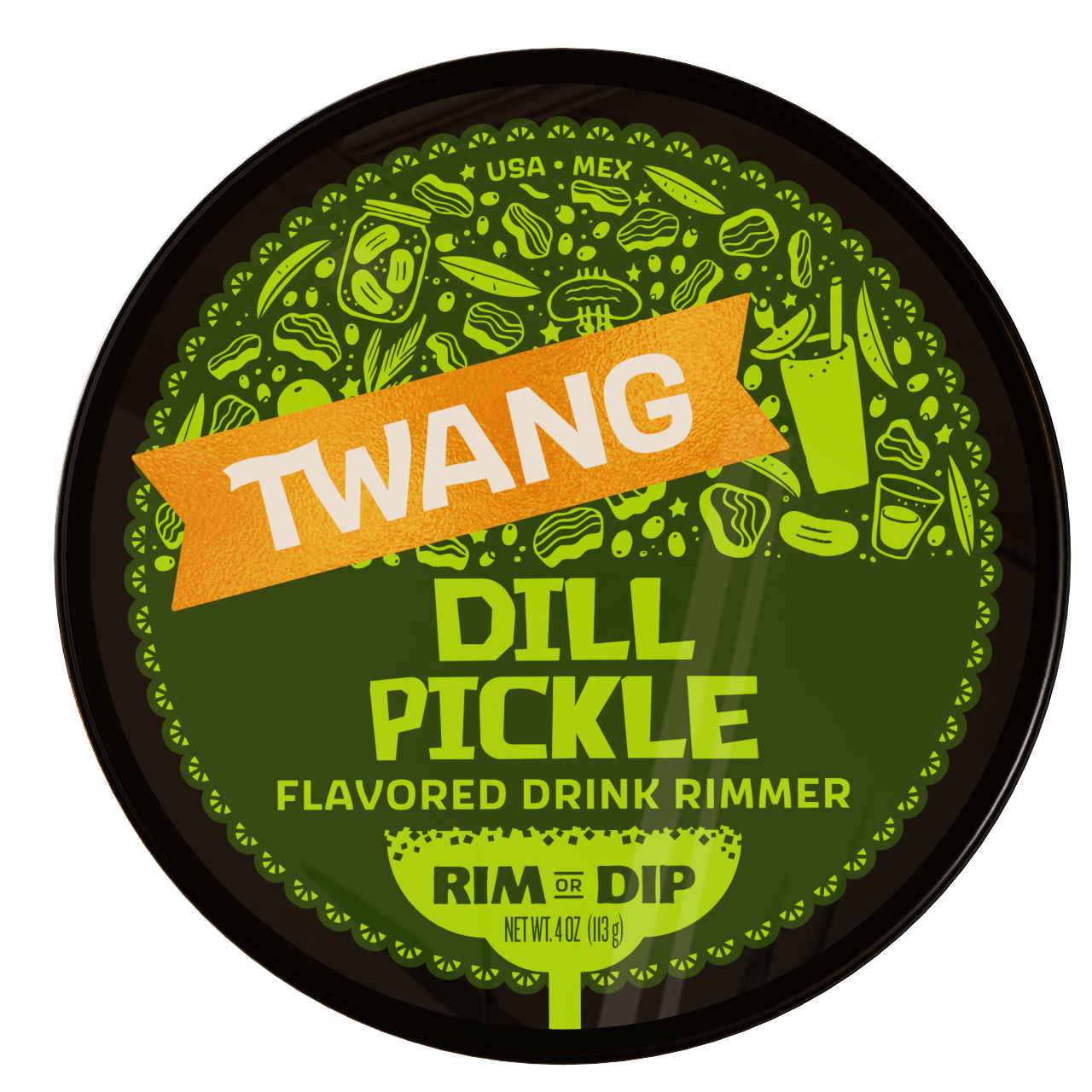 Dill Pickle Cocktail Rimming Salt Twang 023604382006